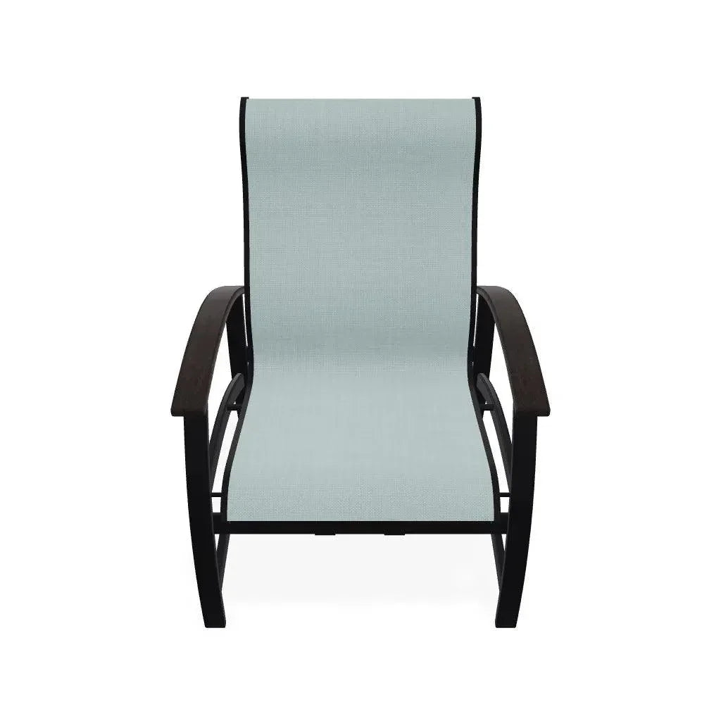 Belle Isle Hidden Motion MGP Armed Chat Chair - LOOMLAN - Telescope - Outdoor Accent Chairs