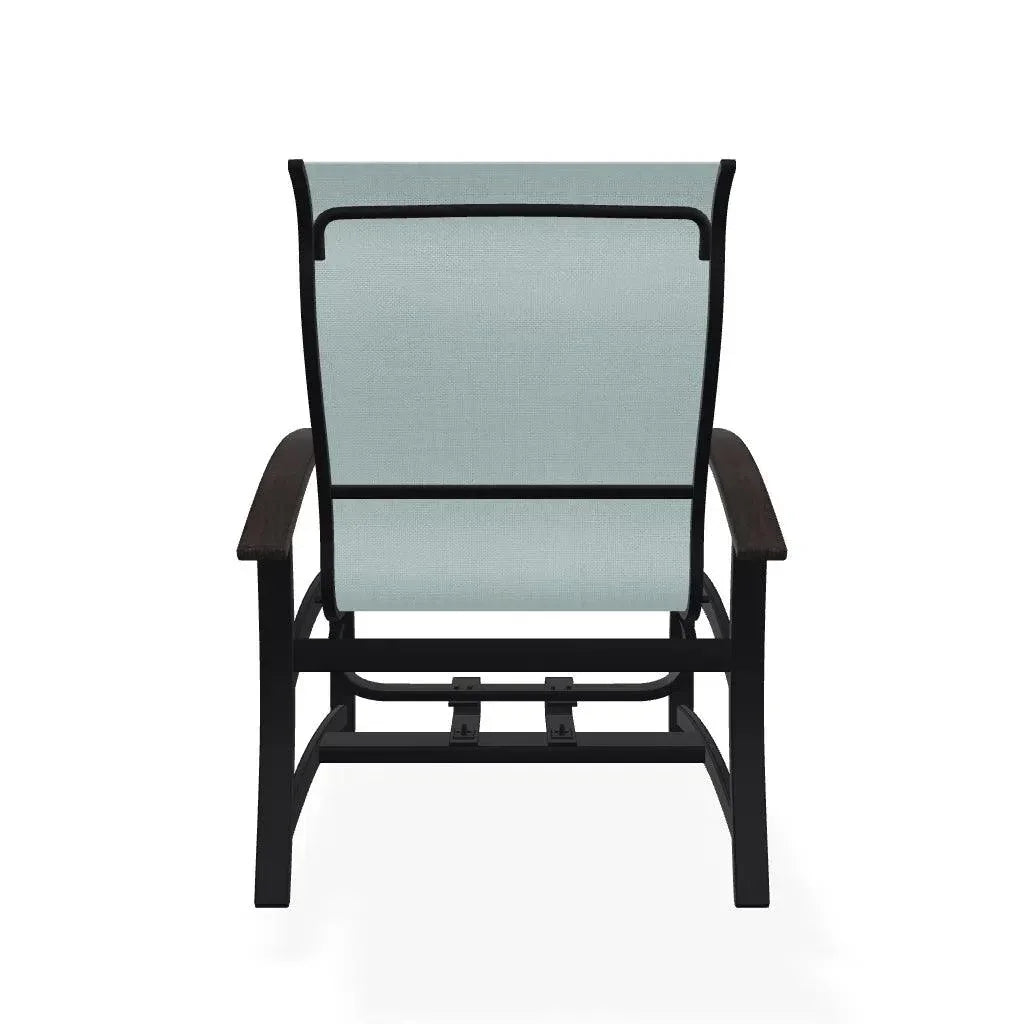 Belle Isle Hidden Motion MGP Armed Chat Chair - LOOMLAN - Telescope - Outdoor Accent Chairs