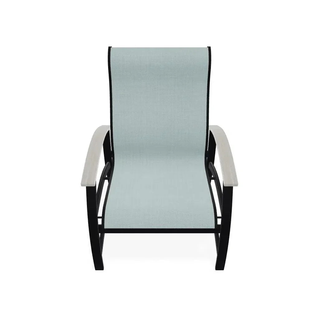 Belle Isle Hidden Motion MGP Armed Chat Chair - LOOMLAN - Telescope - Outdoor Accent Chairs