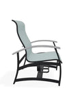 Belle Isle Hidden Motion MGP Armed Chat Chair - LOOMLAN - Telescope - Outdoor Accent Chairs