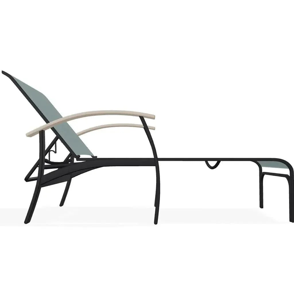 Belle Isle MGP Sling Four Position Lay - Flat Arms Chaise - LOOMLAN - Telescope - Outdoor Chaises
