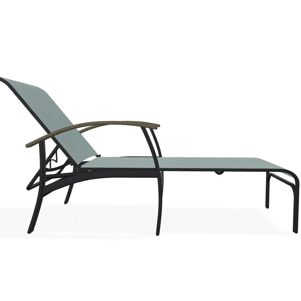 Belle Isle MGP Sling Four Position Lay - Flat Arms Chaise - LOOMLAN - Telescope - Outdoor Chaises
