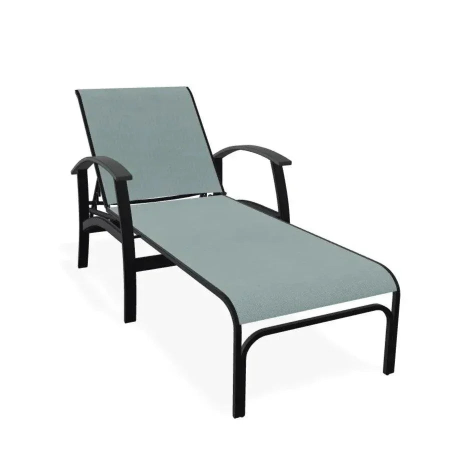 Belle Isle MGP Sling Four Position Lay - Flat Arms Chaise - LOOMLAN - Telescope - Outdoor Chaises
