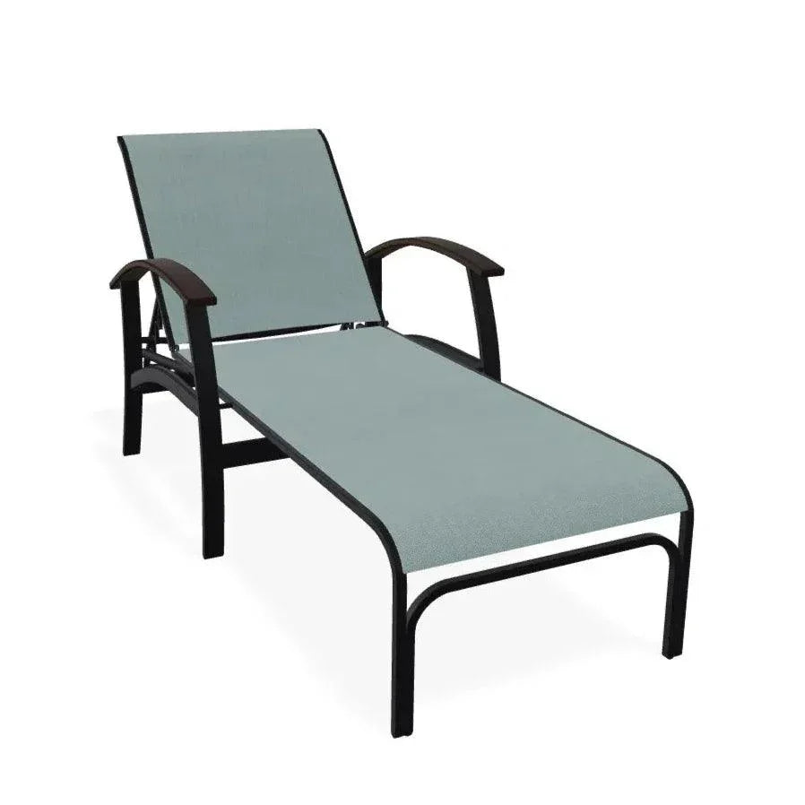 Belle Isle MGP Sling Four Position Lay - Flat Arms Chaise - LOOMLAN - Telescope - Outdoor Chaises