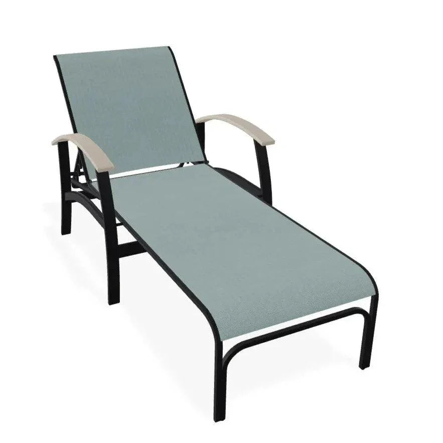 Belle Isle MGP Sling Four Position Lay - Flat Arms Chaise - LOOMLAN - Telescope - Outdoor Chaises