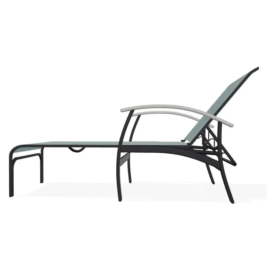 Belle Isle MGP Sling Four Position Lay - Flat Arms Chaise - LOOMLAN - Telescope - Outdoor Chaises