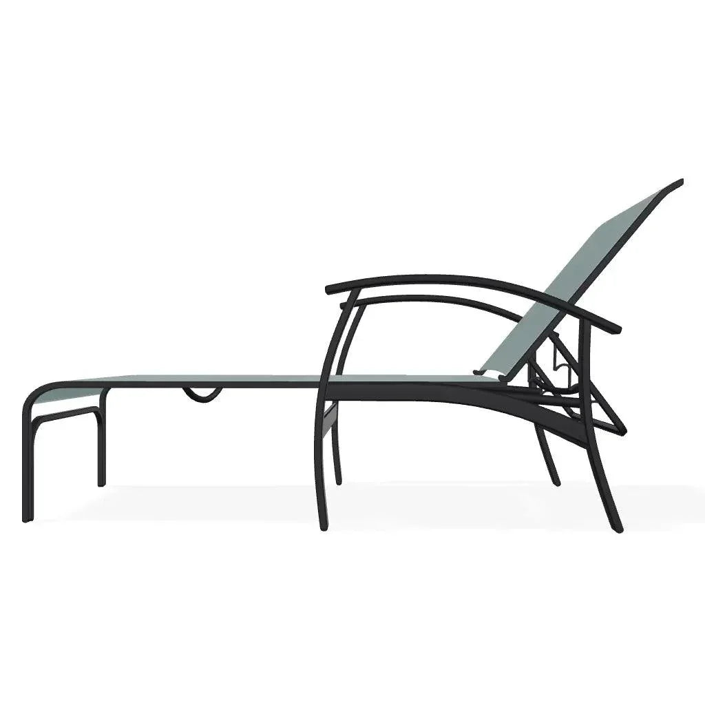 Belle Isle MGP Sling Four Position Lay - Flat Arms Chaise - LOOMLAN - Telescope - Outdoor Chaises