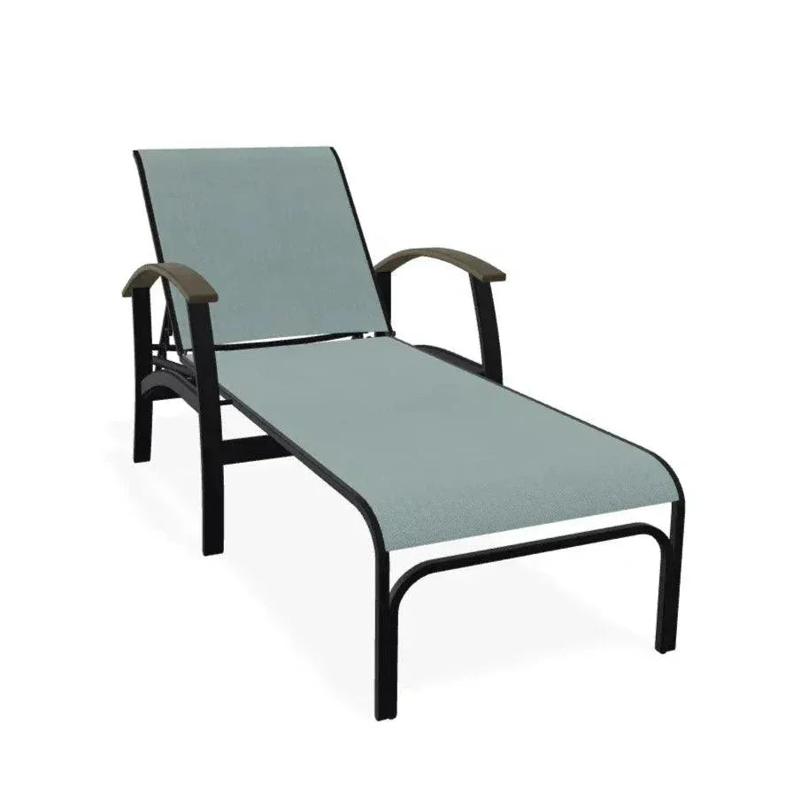 Belle Isle MGP Sling Four Position Lay - Flat Arms Chaise - LOOMLAN - Telescope - Outdoor Chaises