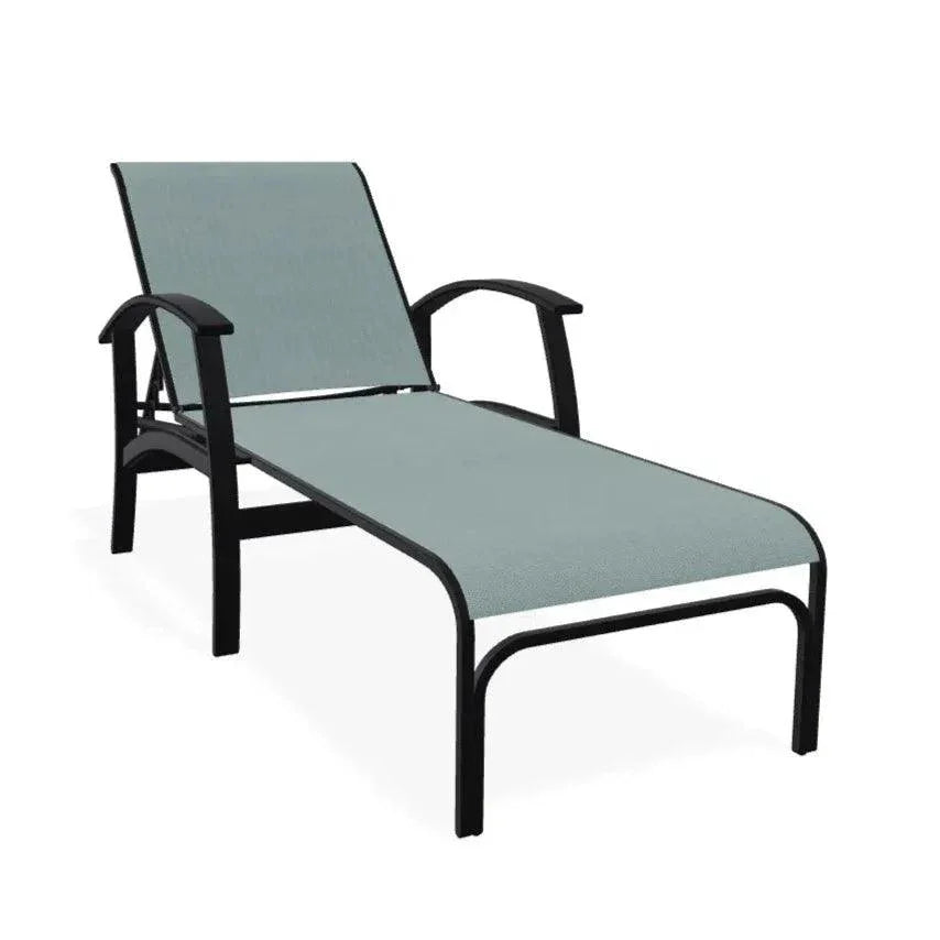 Belle Isle MGP Sling Four Position Lay - Flat Arms Chaise - LOOMLAN - Telescope - Outdoor Chaises