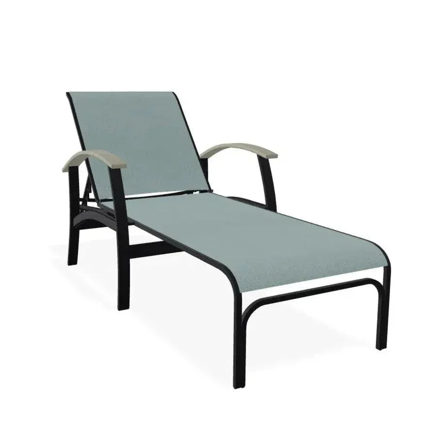 Belle Isle MGP Sling Four Position Lay - Flat Arms Chaise - LOOMLAN - Telescope - Outdoor Chaises