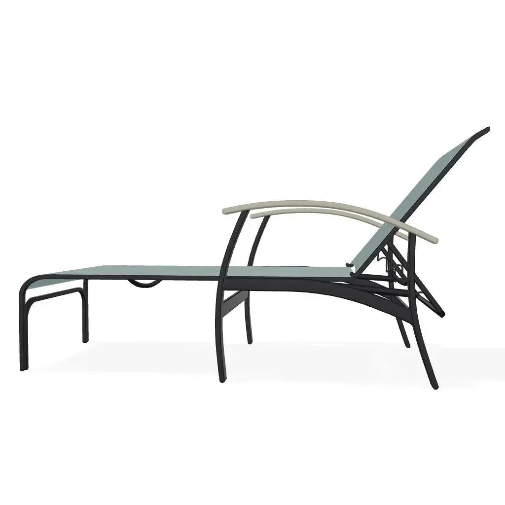 Belle Isle MGP Sling Four Position Lay - Flat Arms Chaise - LOOMLAN - Telescope - Outdoor Chaises