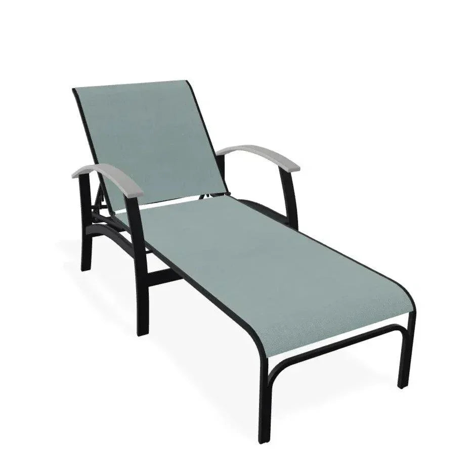 Belle Isle MGP Sling Four Position Lay - Flat Arms Chaise - LOOMLAN - Telescope - Outdoor Chaises