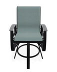 Belle Isle Sling Balcony Height Swivel MGP Arm Chair - LOOMLAN - Telescope - Outdoor Accent Chairs