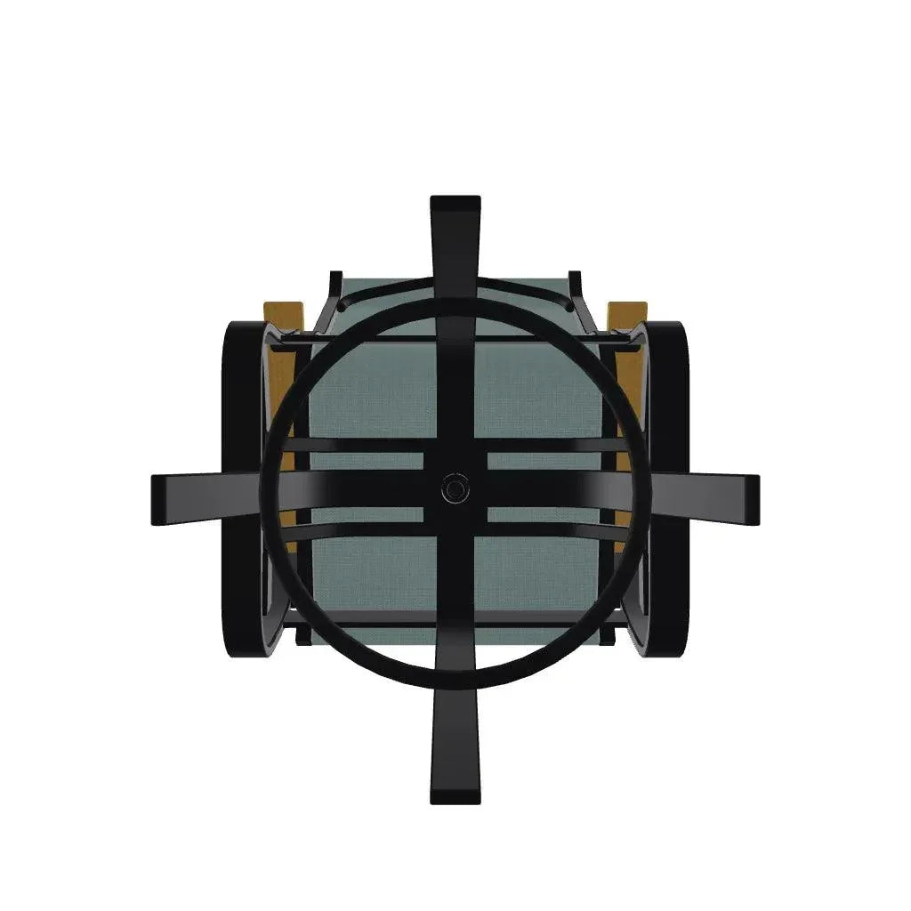 Belle Isle Sling Balcony Height Swivel MGP Arm Chair - LOOMLAN - Telescope - Outdoor Accent Chairs