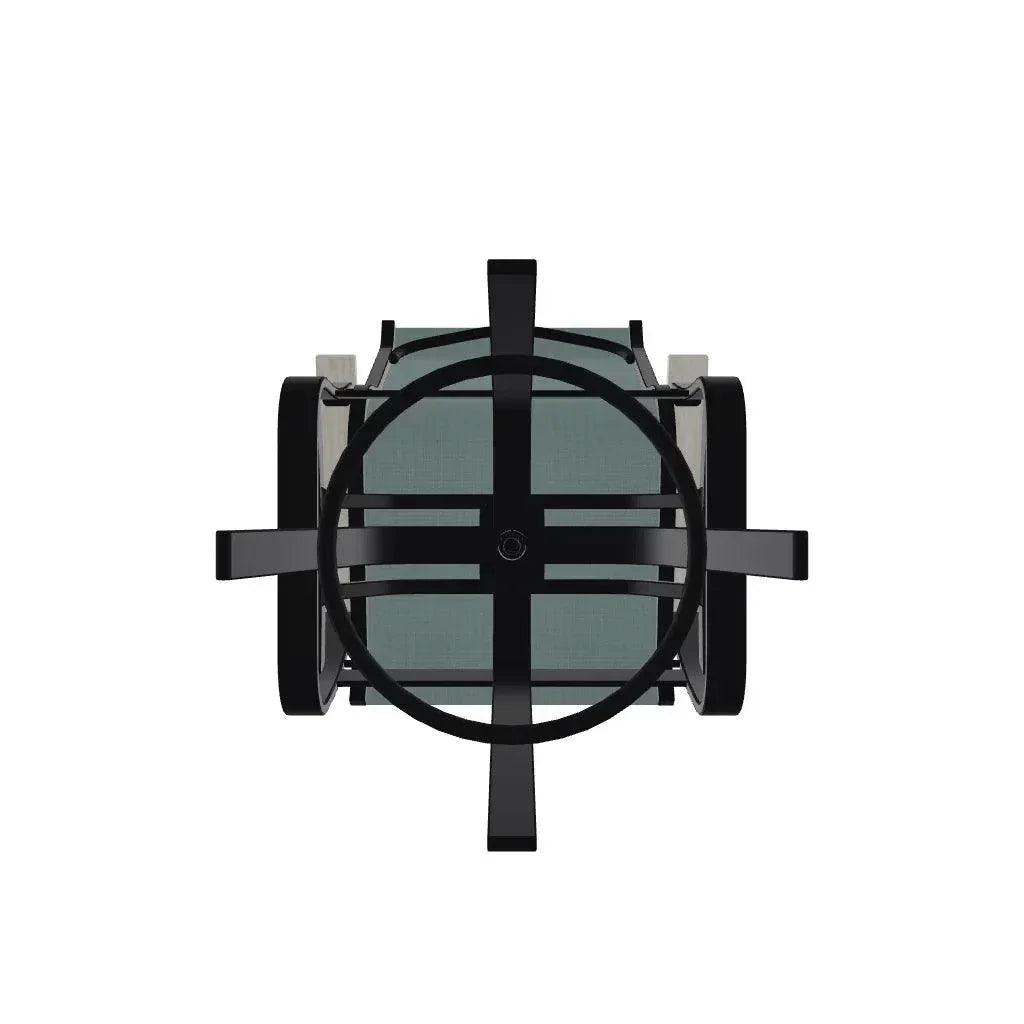 Belle Isle Sling Balcony Height Swivel MGP Arm Chair - LOOMLAN - Telescope - Outdoor Accent Chairs