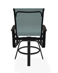 Belle Isle Sling Balcony Height Swivel MGP Arm Chair - LOOMLAN - Telescope - Outdoor Accent Chairs