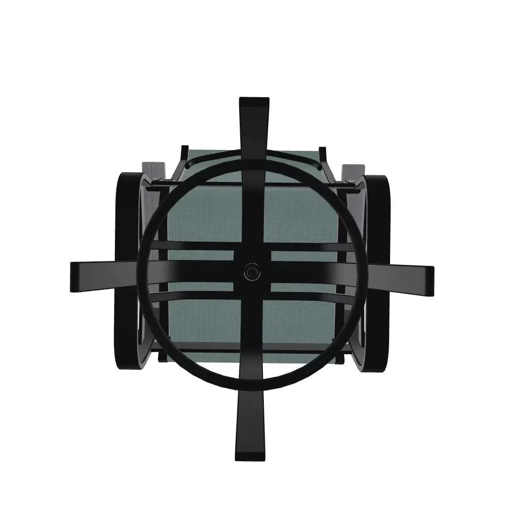 Belle Isle Sling Balcony Height Swivel MGP Arm Chair - LOOMLAN - Telescope - Outdoor Accent Chairs