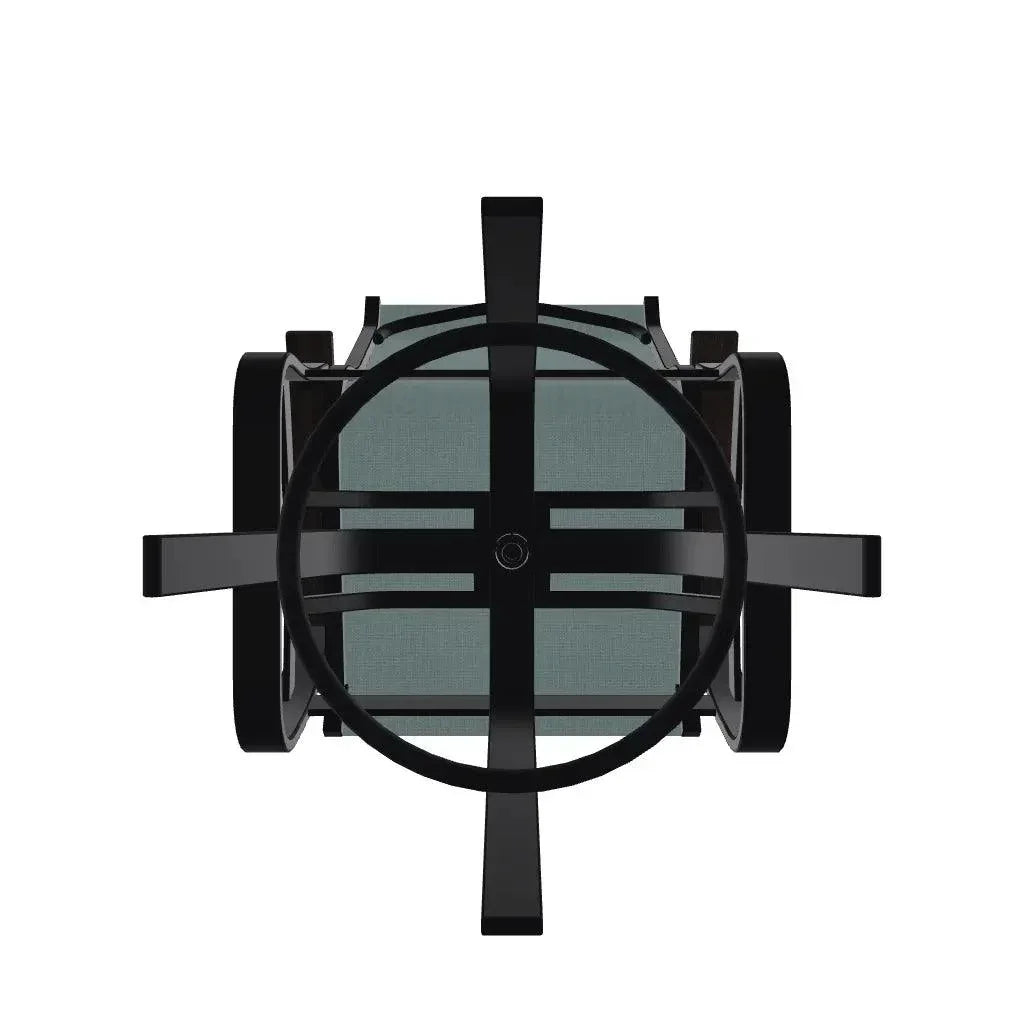 Belle Isle Sling Balcony Height Swivel MGP Arm Chair - LOOMLAN - Telescope - Outdoor Accent Chairs