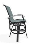 Belle Isle Sling Balcony Height Swivel MGP Arm Chair - LOOMLAN - Telescope - Outdoor Accent Chairs