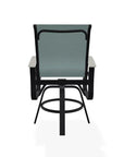 Belle Isle Sling Balcony Height Swivel MGP Arm Chair - LOOMLAN - Telescope - Outdoor Accent Chairs