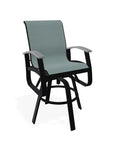 Belle Isle Sling Bar Height Swivel MGP Arm Chair - LOOMLAN - Telescope - Outdoor Bar Stools