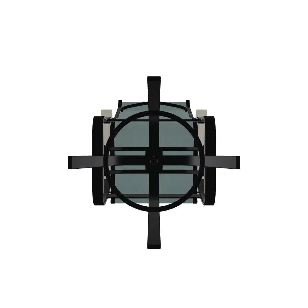 Belle Isle Sling Bar Height Swivel MGP Arm Chair - LOOMLAN - Telescope - Outdoor Bar Stools