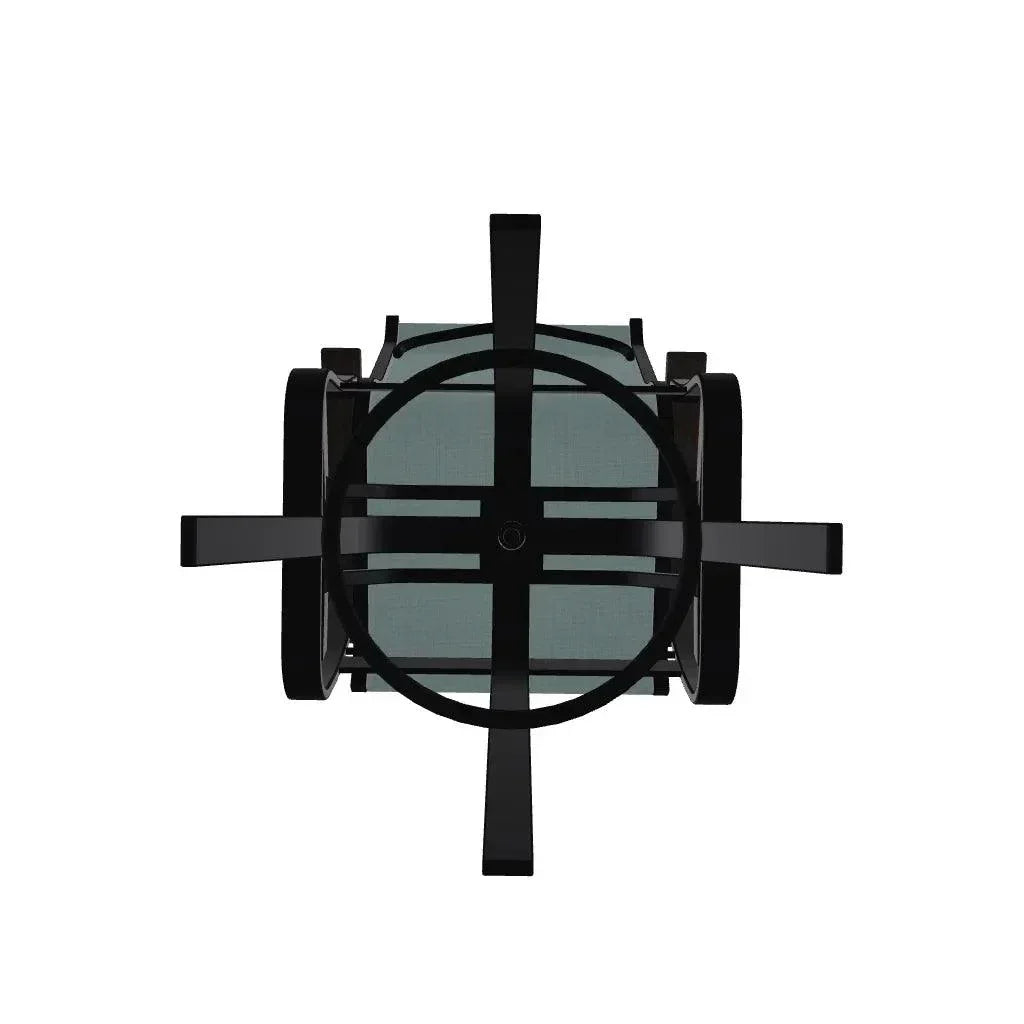 Belle Isle Sling Bar Height Swivel MGP Arm Chair - LOOMLAN - Telescope - Outdoor Bar Stools