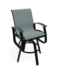 Belle Isle Sling Bar Height Swivel MGP Arm Chair - LOOMLAN - Telescope - Outdoor Bar Stools