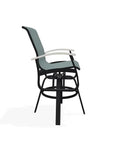 Belle Isle Sling Bar Height Swivel MGP Arm Chair - LOOMLAN - Telescope - Outdoor Bar Stools
