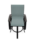 Belle Isle Sling Bar Height Swivel MGP Arm Chair - LOOMLAN - Telescope - Outdoor Bar Stools