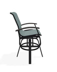 Belle Isle Sling Bar Height Swivel MGP Arm Chair - LOOMLAN - Telescope - Outdoor Bar Stools