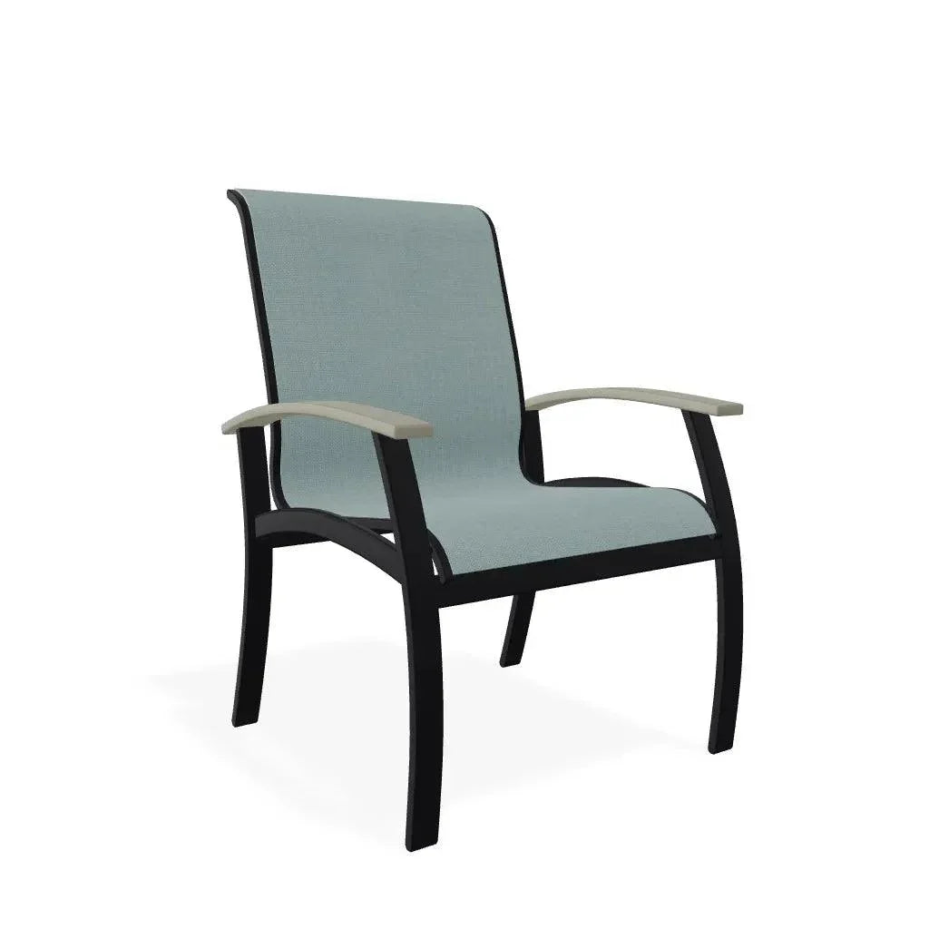Belle Isle Sling Marine Grade Polymer Arm Chair - LOOMLAN - Telescope - Outdoor Accent Chairs