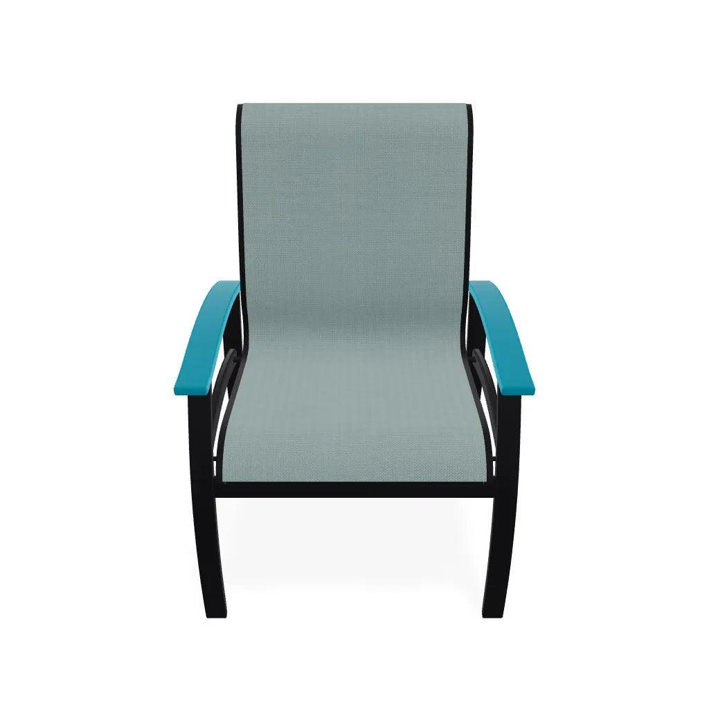 Belle Isle Sling Marine Grade Polymer Arm Chair - LOOMLAN - Telescope - Outdoor Accent Chairs