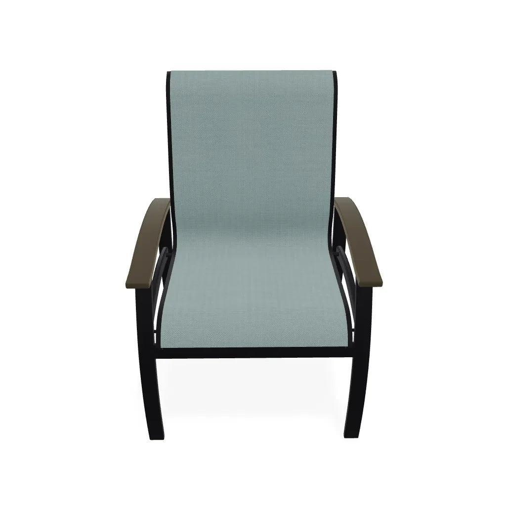 Belle Isle Sling Marine Grade Polymer Arm Chair - LOOMLAN - Telescope - Outdoor Accent Chairs
