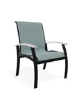 Belle Isle Sling Marine Grade Polymer Arm Chair - LOOMLAN - Telescope - Outdoor Accent Chairs