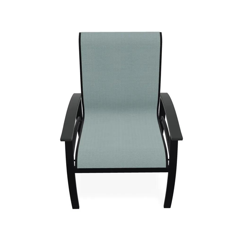 Belle Isle Sling Marine Grade Polymer Arm Chair - LOOMLAN - Telescope - Outdoor Accent Chairs