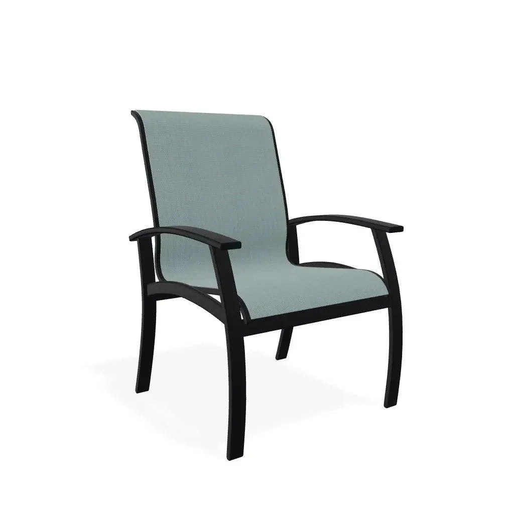 Belle Isle Sling Marine Grade Polymer Arm Chair - LOOMLAN - Telescope - Outdoor Accent Chairs