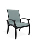 Belle Isle Sling Marine Grade Polymer Arm Chair - LOOMLAN - Telescope - Outdoor Accent Chairs