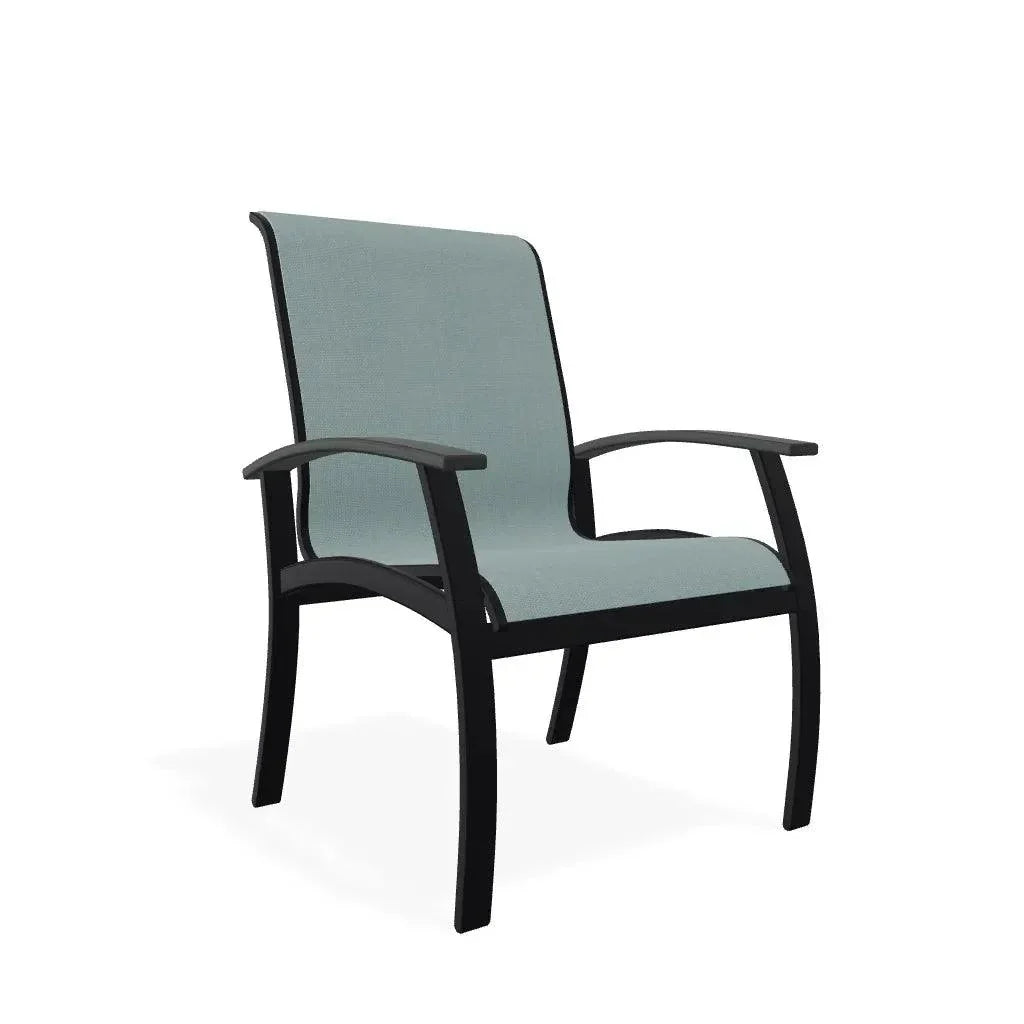 Belle Isle Sling Marine Grade Polymer Arm Chair - LOOMLAN - Telescope - Outdoor Accent Chairs