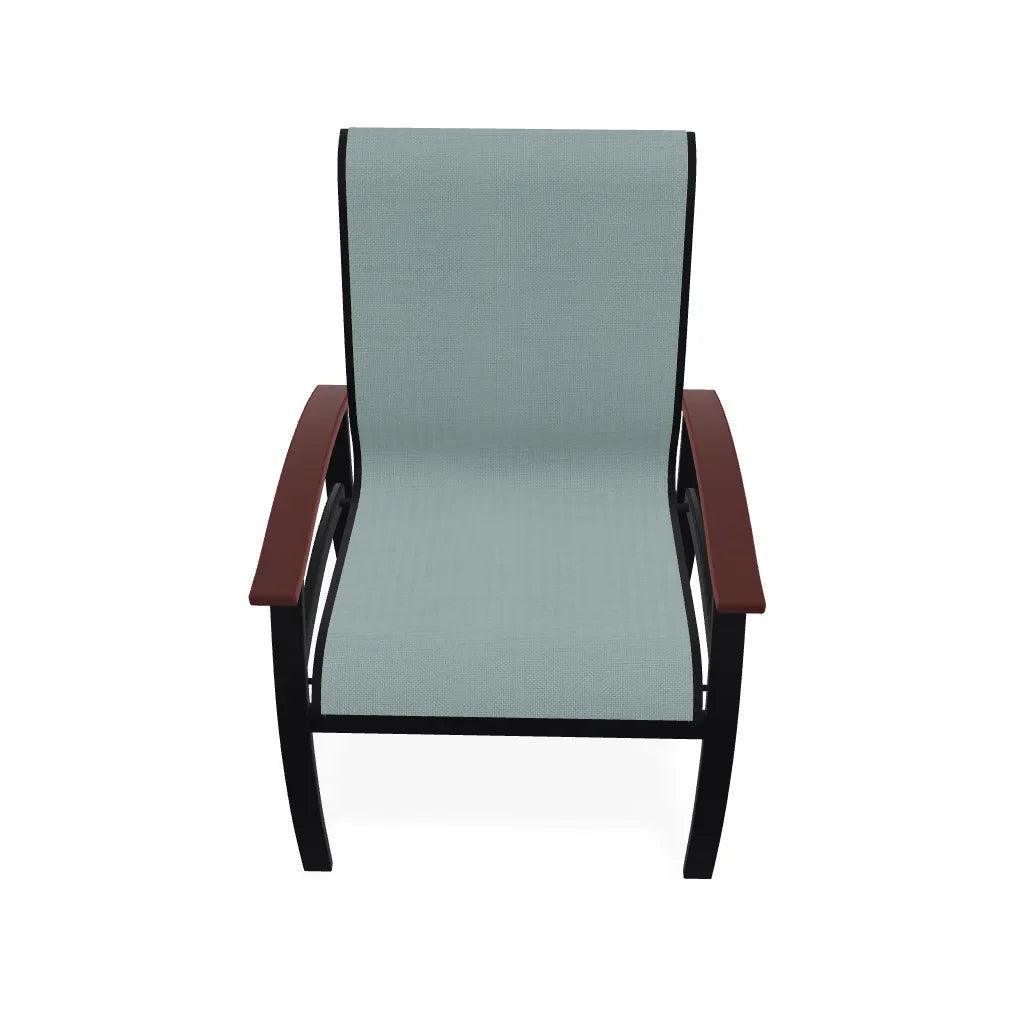 Belle Isle Sling Marine Grade Polymer Arm Chair - LOOMLAN - Telescope - Outdoor Accent Chairs