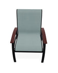Belle Isle Sling Marine Grade Polymer Arm Chair - LOOMLAN - Telescope - Outdoor Accent Chairs