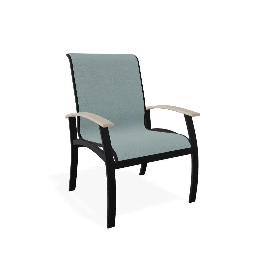 Belle Isle Sling Marine Grade Polymer Arm Chair - LOOMLAN - Telescope - Outdoor Accent Chairs