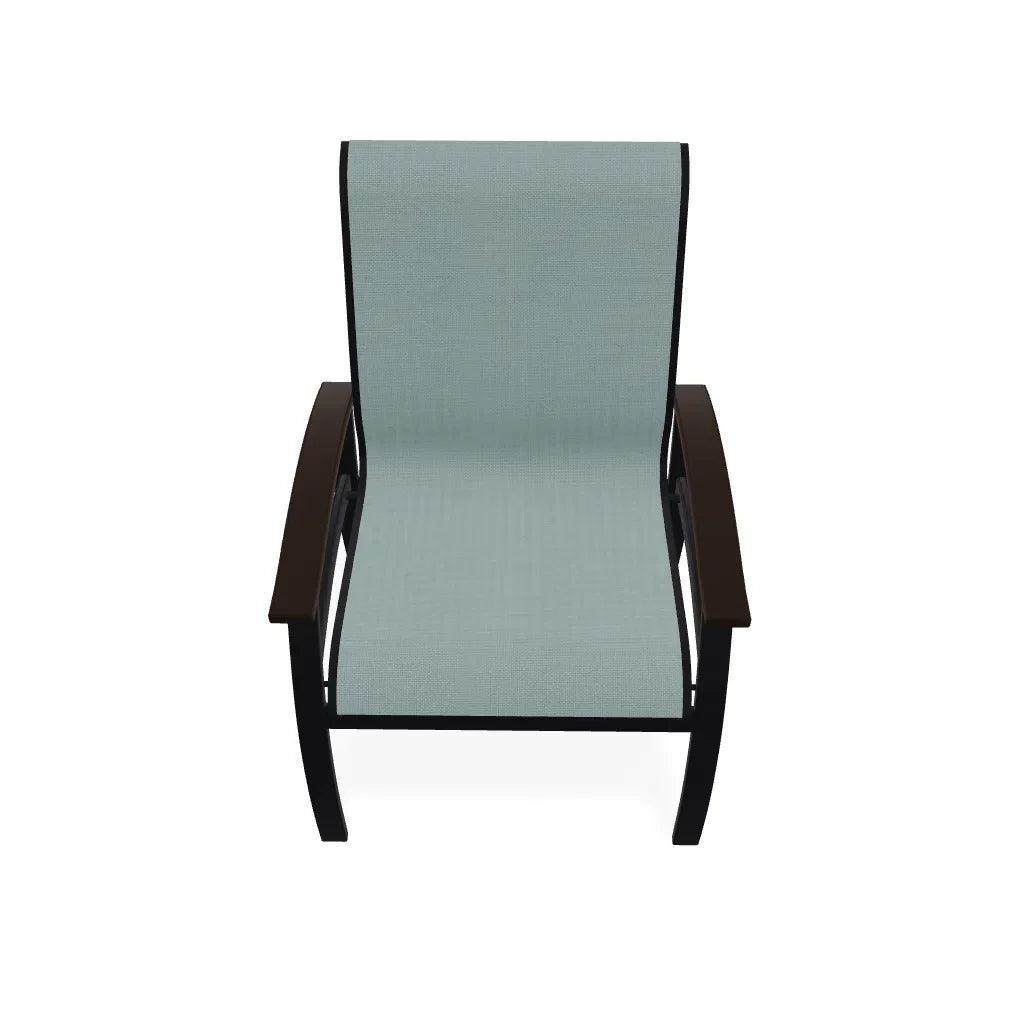 Belle Isle Sling Marine Grade Polymer Arm Chair - LOOMLAN - Telescope - Outdoor Accent Chairs