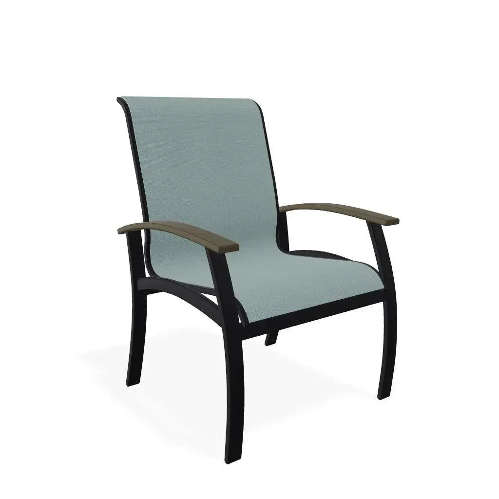 Belle Isle Sling Marine Grade Polymer Arm Chair - LOOMLAN - Telescope - Outdoor Accent Chairs
