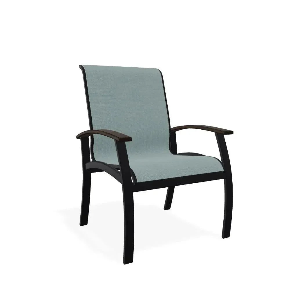 Belle Isle Sling Marine Grade Polymer Arm Chair - LOOMLAN - Telescope - Outdoor Accent Chairs