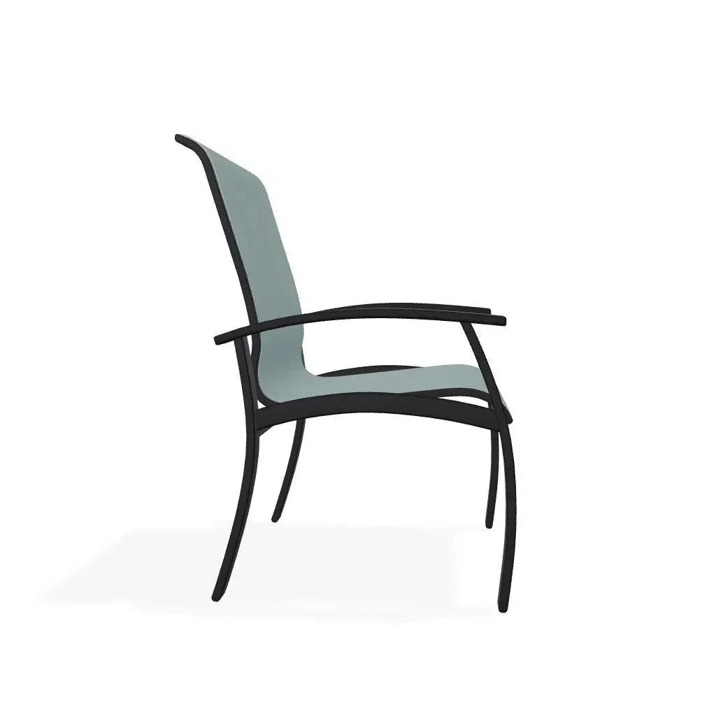 Belle Isle Sling Marine Grade Polymer Arm Chair - LOOMLAN - Telescope - Outdoor Accent Chairs