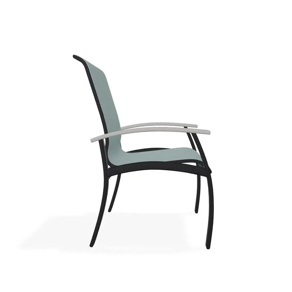 Belle Isle Sling Marine Grade Polymer Arm Chair - LOOMLAN - Telescope - Outdoor Accent Chairs