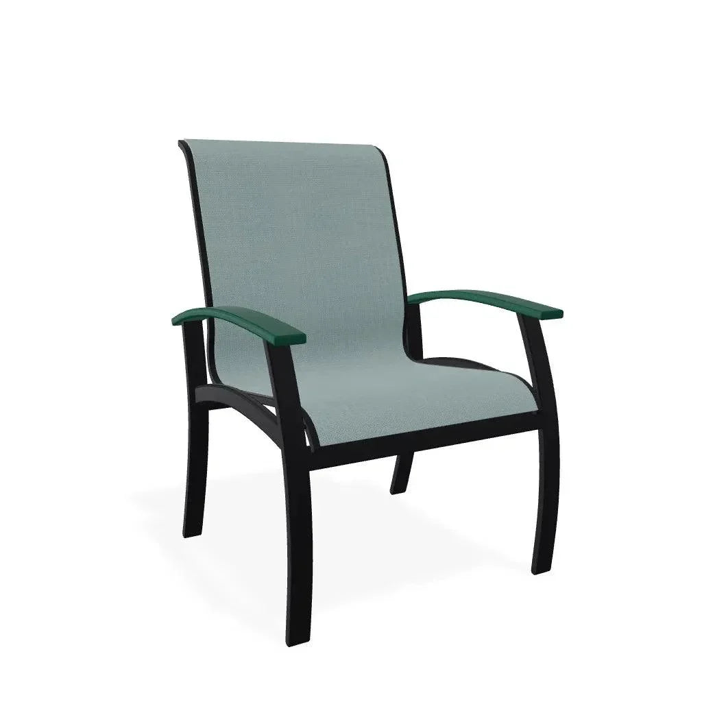 Belle Isle Sling Marine Grade Polymer Arm Chair - LOOMLAN - Telescope - Outdoor Accent Chairs