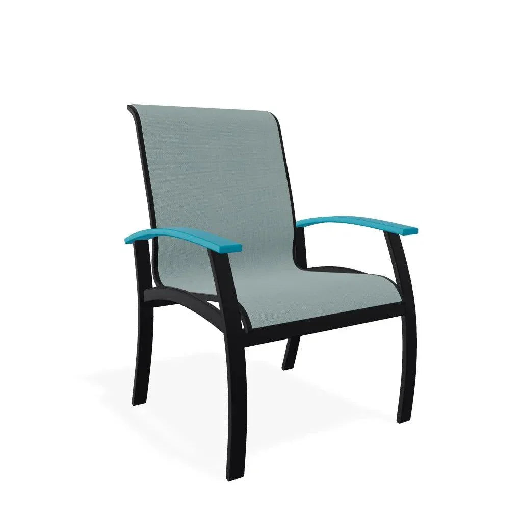 Belle Isle Sling Marine Grade Polymer Arm Chair - LOOMLAN - Telescope - Outdoor Accent Chairs