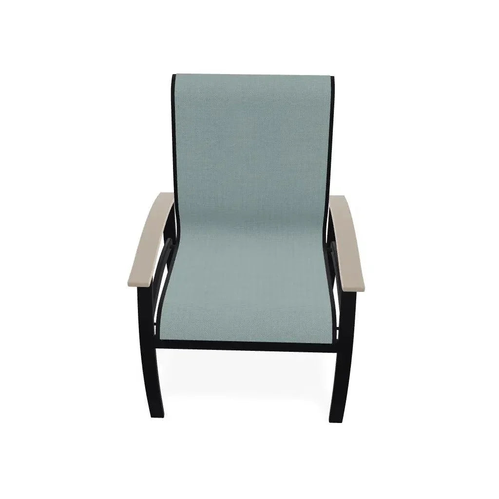 Belle Isle Sling Marine Grade Polymer Arm Chair - LOOMLAN - Telescope - Outdoor Accent Chairs